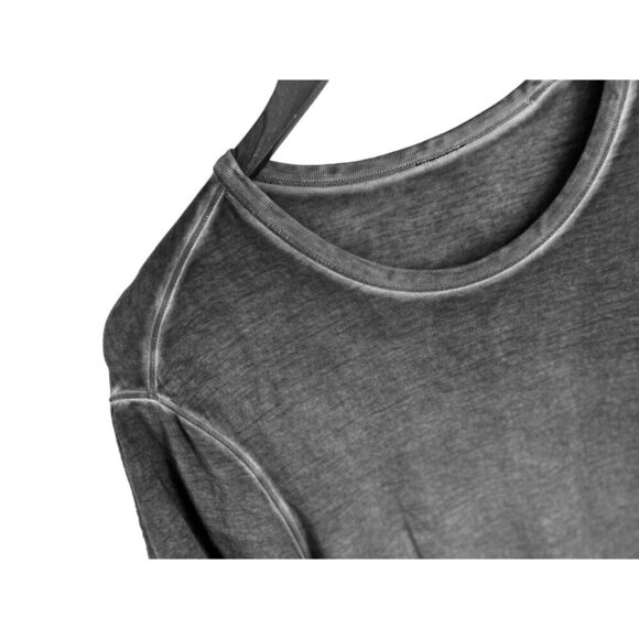 LULULEMON Athletic Tee Washed Gray Distressed T-Shirt Size Med - Picture 3 of 5